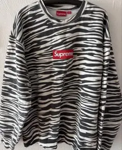 Supreme BoxLogo Crewneck Zebra 木村拓哉着用モデルのサムネイル