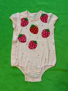 いちご柄ロンパース 95cm以下