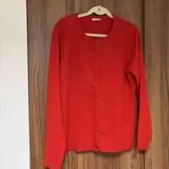 レッド カーディガン