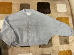 グレー XL ジップアップスウェット