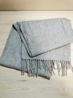 S*H様 フリンジ付き マフラーグレー