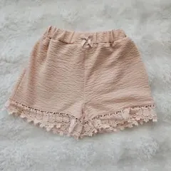 futafuta ピンク レース付きショートパンツ 95