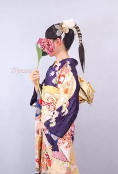美品 振袖フルセット 秋山庄太郎 身丈158 正絹 furisode 作家物 2025年最新】振袖 フルセットの人気アイテム - メルカリ