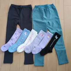 女の子 服 まとめ売り ボトムス130cm くつした15cm〜20cm