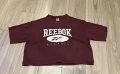 Reebok Classic クロップドTシャツ ボルドーのサムネイル