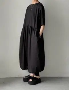Gauze#アトリエチャーリーサロペット　ブラック gauze♯ アトリエチャーリーサロペット ブラック - メルカリ