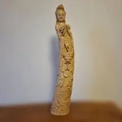 木彫り 彫刻 オブジェ インド 神様 仏像 蓮の花 縁起物 魔除け 遺品 
