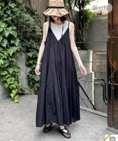 【新品未使用タグ付】チャオパニックティピーキャミソールワンピース　ブラック