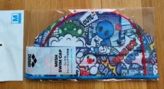 arena　メッシュキャップ　アリーナ君　ブルー×赤