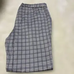 ユニクロストレッチチェックパンツXL最終お値下げ