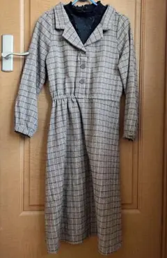 CECIL Mc BEE セシルマクビー ワンピース 春秋冬 チェック 長袖膝丈