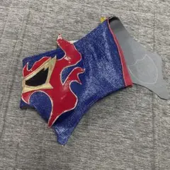 値下げ即決！獅龍 プロレスマスク 黒✖青 - メルカリ