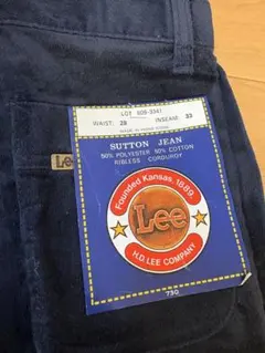 Lee デッドストック　コーデュロイ　ベルボトムパンツ　W28 L33 ネイビー