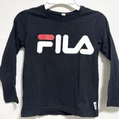 FILA 黒 長袖カットソー 110 ロンT