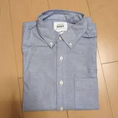 GLOBAL WORK イージーケアオックス/ボタンダウンシャツ　Sサイズ