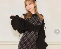 apres jour レイヤード風 ニットワンピース