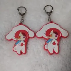 すとぷり 莉犬くん サンリオコラボ ラバーキーホルダー 2個セット