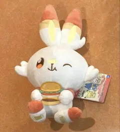 【タグ付き】ポケモン ポケピース ぬいぐるみ おいしいじかん ヒバニー