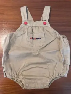 mikihouse ミキハウス ベージュ サロペット ロンパース90