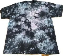 黒　シャカウェア Tシャツタイダイ染めヘビーウェイト L