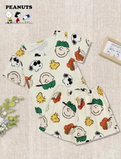 スヌーピー　PEANUTS キャラクター柄 パジャマセット