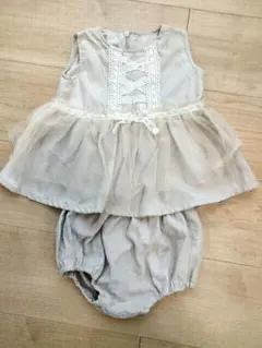 ベビードレス ベビーロンパース　レース　セットアップ