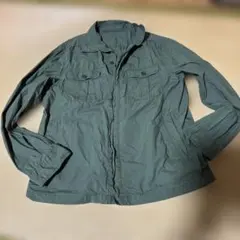 ユニクロUNIQLO ワークシャツ　Mメンズ　長袖 ミリタリーシャツ