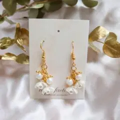 556.ハンドメイドピアス まとめ売り サージカルステンレス 樹脂ピアス 変更可