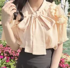 Apresjour ボウタイブラウス