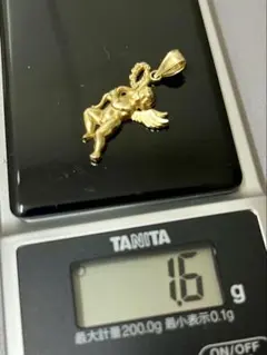 【刻印あり】10k ネックレストップ　エンジェルのサムネイル