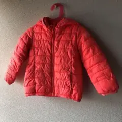 ベビーギャップ　蛍光　ピンク　スカーレット　ダウンジャケット 100センチ