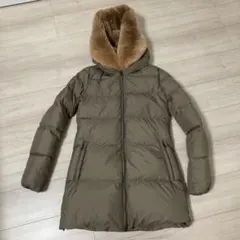 洗える デュベティカ CARYSDUEダウン 42 カーキブラウン ファー