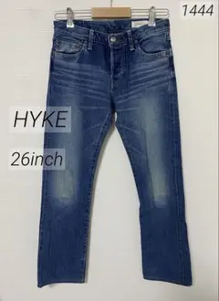 ゆ*！様 1444 美品 HYKE ハイク ストレートデニムパンツ 26インチのサムネイル
