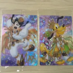 香港ディズニー 20周年記念 ミッキー＆フレンズ トレカ プルート2枚