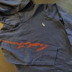 ラルフローレン フード付バックプリント長袖T110