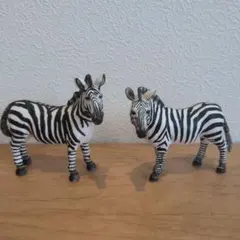 シュライヒ Schleich シマウマ フィギュア 2体セットのサムネイル