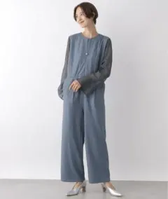 レプシィム　シアー　 エンボスオールインワン　パーティドレス