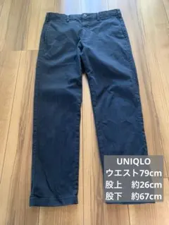 UNIQLO チノパン　ダークネイビー ウエスト79cm 股下67cm