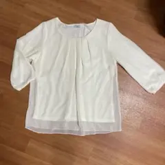 LES MUES ホワイト 七分袖シャツ