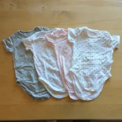 ユニクロ コットンメッシュ ボディスーツ 70サイズ 4枚