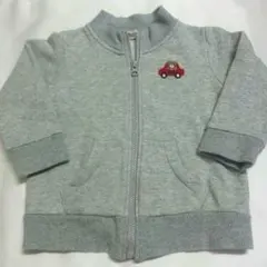 美品☆ミキハウス　ホットビのジップアップパーカー90㌢