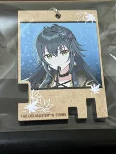 学園アイドルマスター 祭の湯 銭湯鍵風木札キーホルダー月村手毬