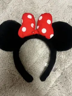 ディズニーカチューシャ ミニー ドット 赤