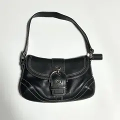 極美品　COACH　ソーホー　ワンショルダーバッグ　レザー　ブラック　y2k