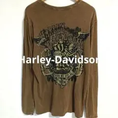 【雰囲気抜群❗️】00's Harley-Davidson 総柄 ロンT