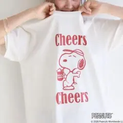 PEANUTS スヌーピー Cheers 半袖TシャツLLサイズ