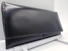 ブースターズ オイルコードバン ハードメガネケース ネイビー - メルカリ