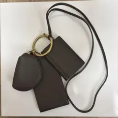 Mila Owenトリプルポーチバッグ ブラウンのサムネイル