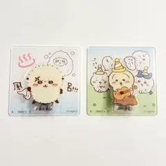 ちいかわ アクリルシーンクリップビスケット うさぎ ラッコ 2点セット