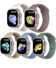 Apple Watchバンドシリコン　アップルウオッチバンド5本　新入荷